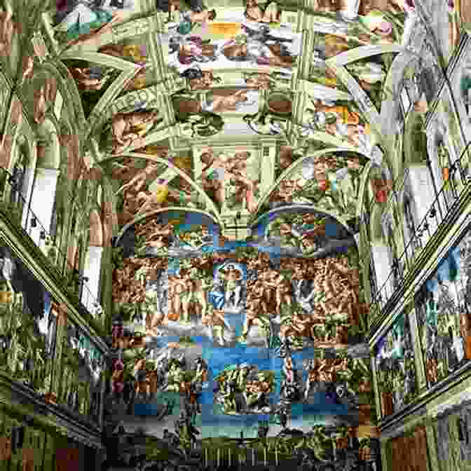 A Breathtaking View Of The Sistine Chapel Ceiling, Showcasing Michelangelo's Iconic Frescoes, Depicting Scenes From Genesis And The Last Judgment. Western Civilization 1 CLEP Test Study Guide Pass Your Class Part 1