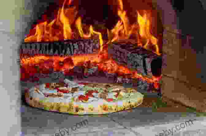 A Close Up Image Of A Pizza Baking In A Hot Oven. The Elements Of Pizza: Unlocking The Secrets To World Class Pies At Home A Cookbook