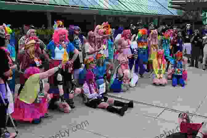 A Group Of Adults Interacting At A My Little Pony Convention, Highlighting The Social Connections Within The Fandom. Meet The Bronies: The Psychology Of The Adult My Little Pony Fandom