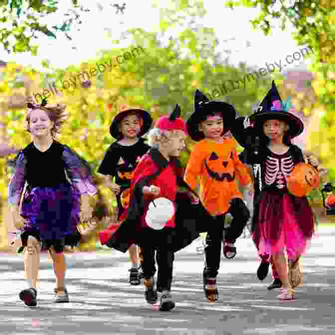 A Group Of Children In Halloween Costumes Holding Trick Or Treat Bags Splores Of A Halloween Twenty Years Ago