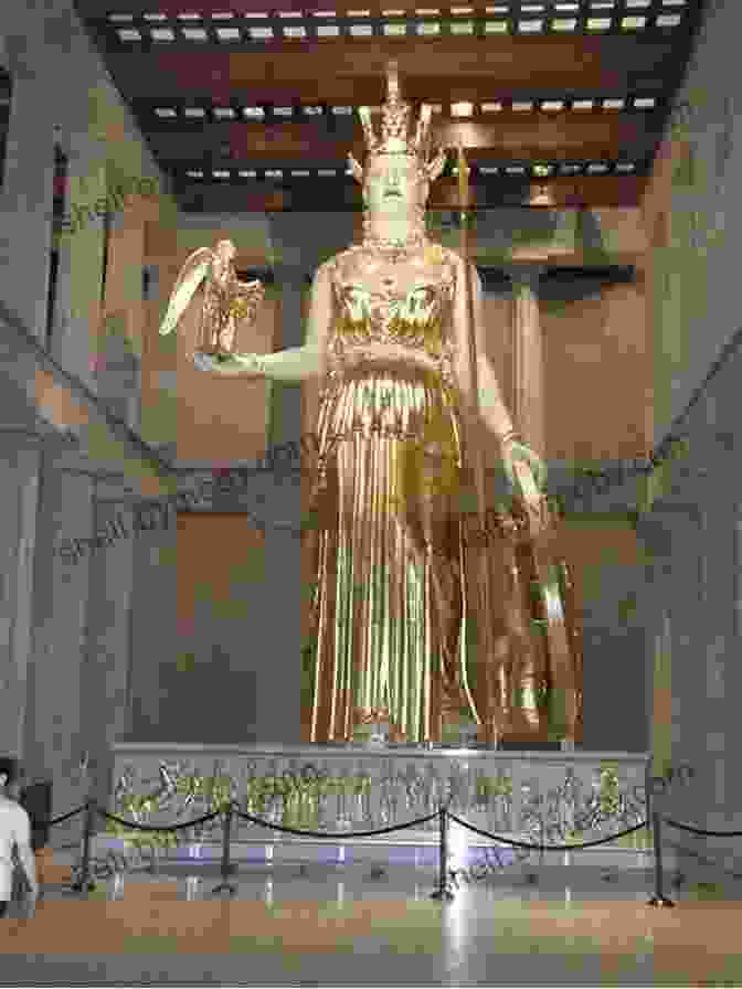 A Majestic Statue Of Athena, The Goddess Of Wisdom, Stands Tall Against The Backdrop Of The Parthenon, A Testament To The Architectural Brilliance Of Ancient Greece. Western Civilization 1 CLEP Test Study Guide Pass Your Class Part 1