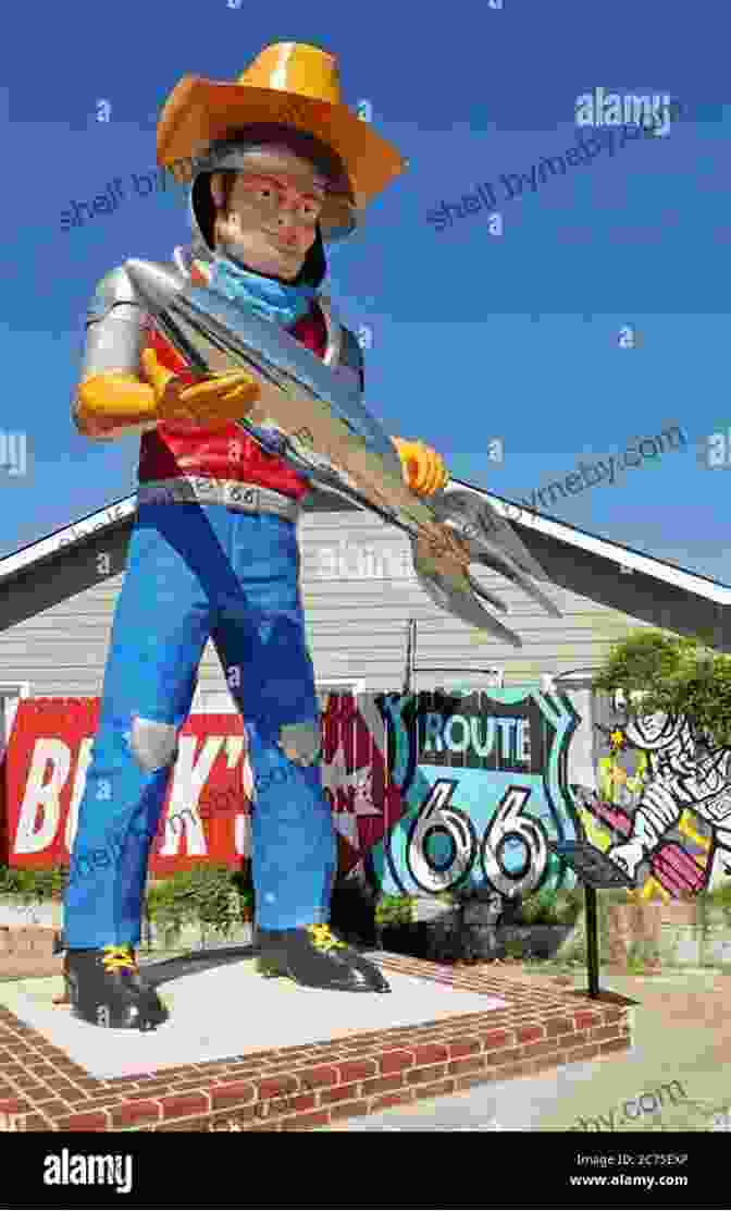 A Muffler Man Statue On Route 66. The American Dream?: A Journey On Route 66 Discovering Dinosaur Statues Muffler Men And The Perfect Breakfast Burrito