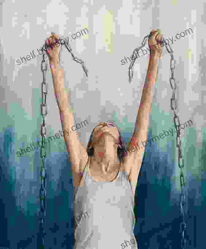 A Resilient Woman Breaking Free From Chains, Representing The Protagonist's Journey In The Escape Artist Helen Fremont