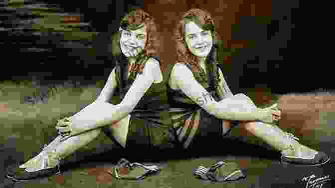 Black And White Photo Of Daisy And Violet Hilton, Conjoined Twins, Facing The Camera With Arms Interlocked And Smiles On Their Faces Violet And Daisy: The Story Of Vaudeville S Famous Conjoined Twins