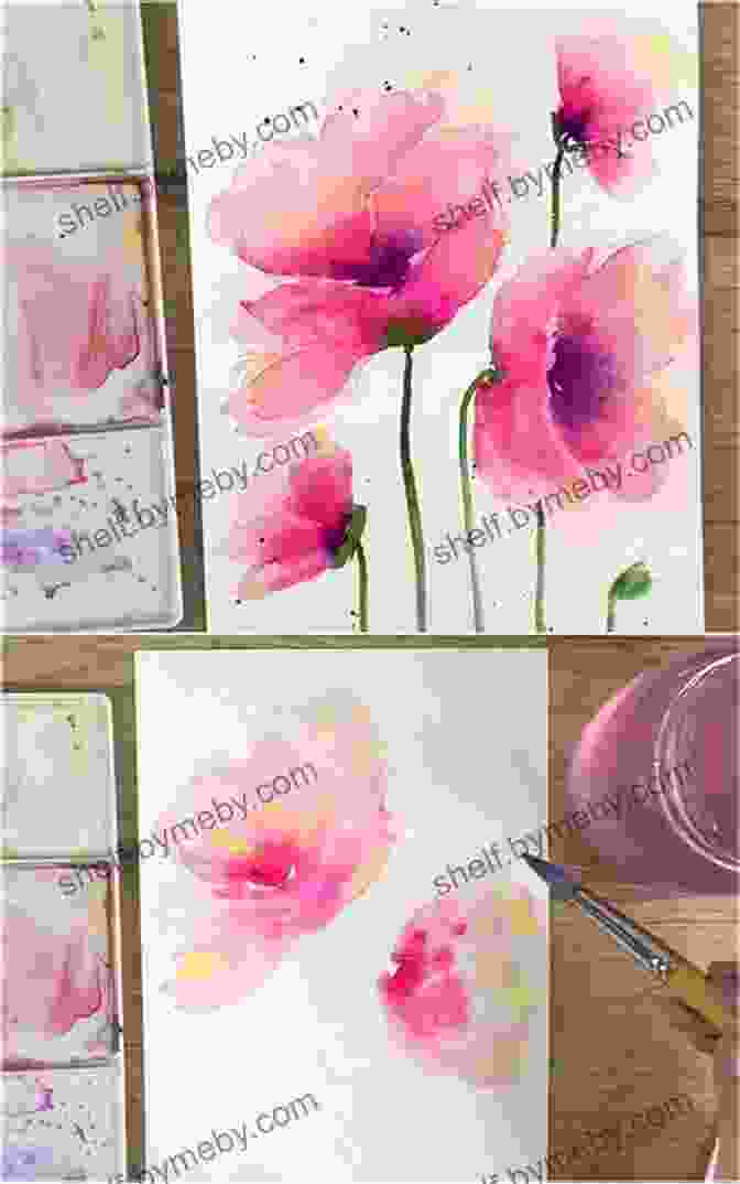 Color Mixing Techniques For Watercolor Flower Painting Watercolour Flowers Step By Step (Painting Step By Step)