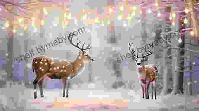 Doe And Her Companions, Adorned With Twinkling Lights, Navigate Treacherous Terrain Under The Watchful Eye Of The Guiding Star Dasher: How A Brave Little Doe Changed Christmas Forever