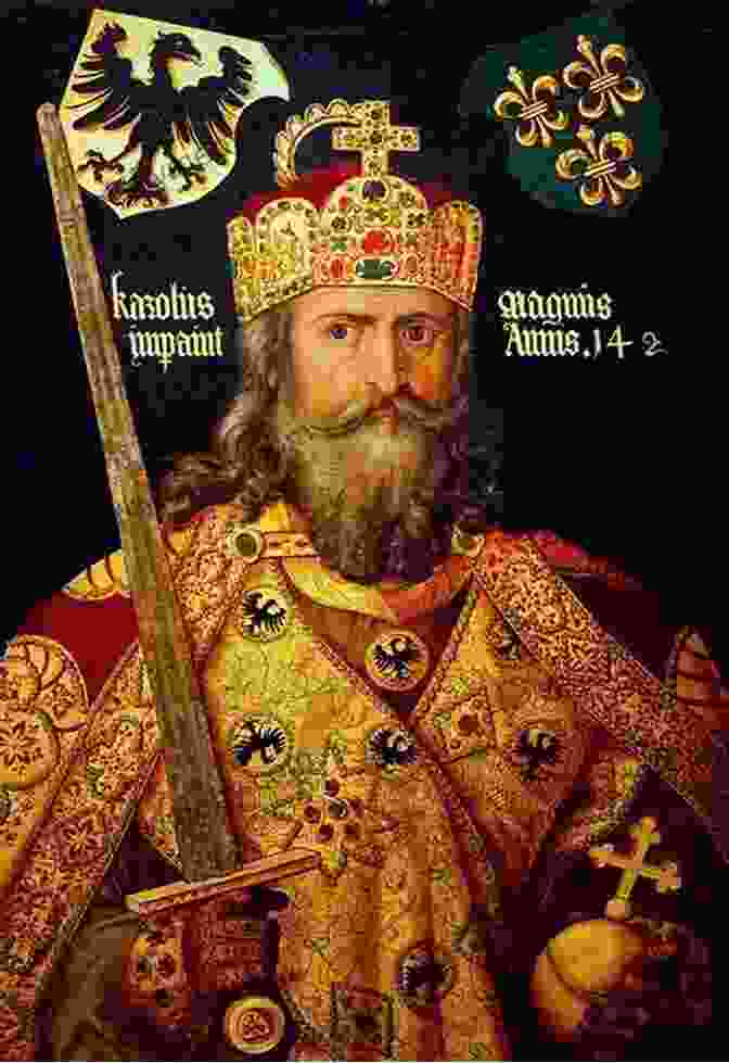 Epic Portrait Of Charlemagne, Holy Roman Emperor, Adorned In Regal Regalia Vlad The Impaler: A Life From Beginning To End (Medieval History)