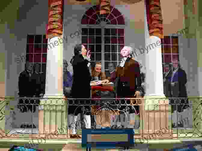 George Washington Taking The Oath Of Office As The First President Of The United States. All About George Washington A Pictorial Biography For Students