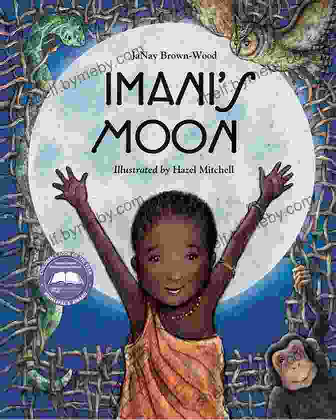 Imani Moon Hazel Mitchell, A Book Cover With A Woman Sitting In A Peaceful Natural Setting, Surrounded By Trees And Sunlight. Imani S Moon Hazel Mitchell