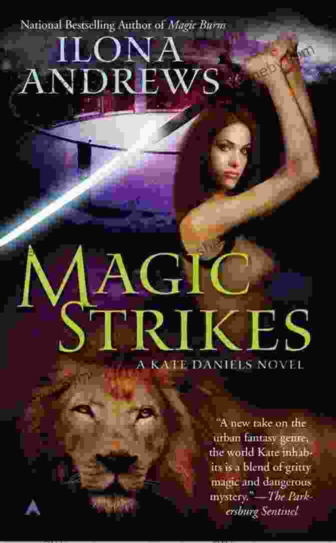 Kate Daniels Standing In A Dark Alley, Sword In Hand, Surrounded By Magical Energy Magic Binds (Kate Daniels 9)