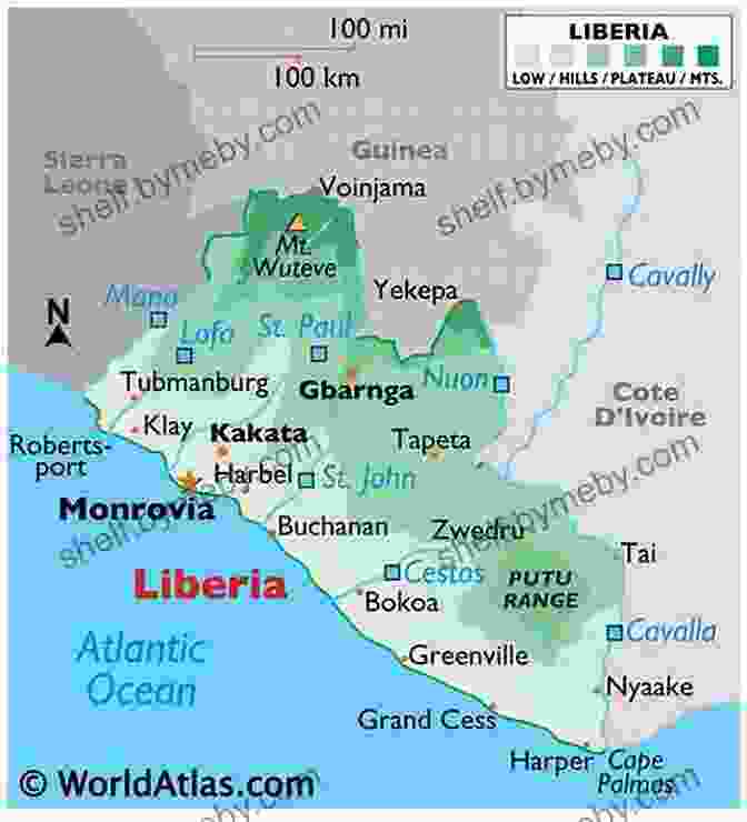 Map Of Liberia Liberia (Countries Around The World)