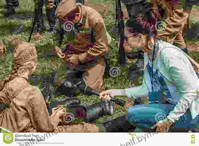 Marjorie Interviewing A Soldier On The Front Lines Marjorie Her War Years: A British Home Child In Canada