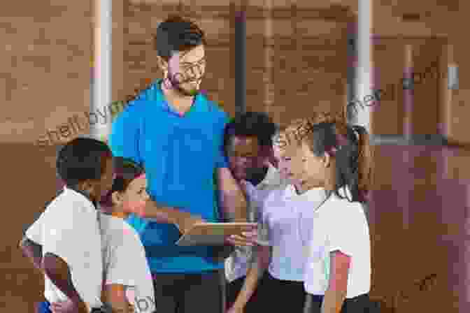 Physical Education Teacher Using Flashcards With Students Flashcard Study System For The National Board Certification Physical Education: Early And Middle Childhood Exam