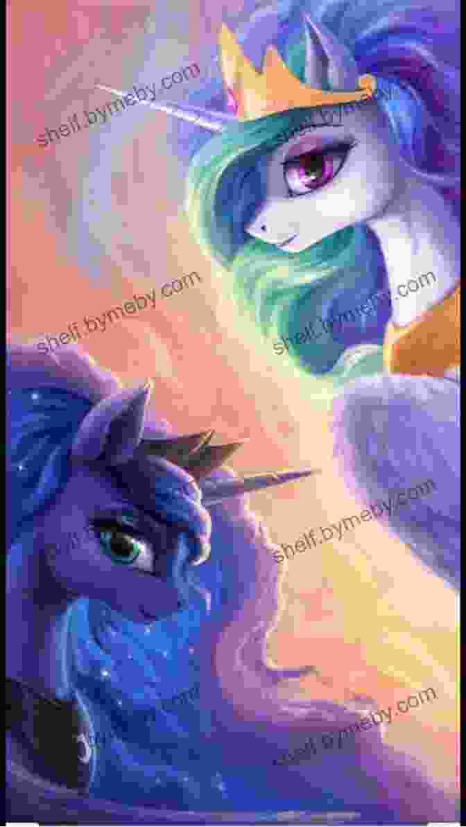 Princesses Anya, Luna, And Celeste Riding On The Back Of A Majestic Unicorn The Moonlight Mystery (Rescue Princesses #3)