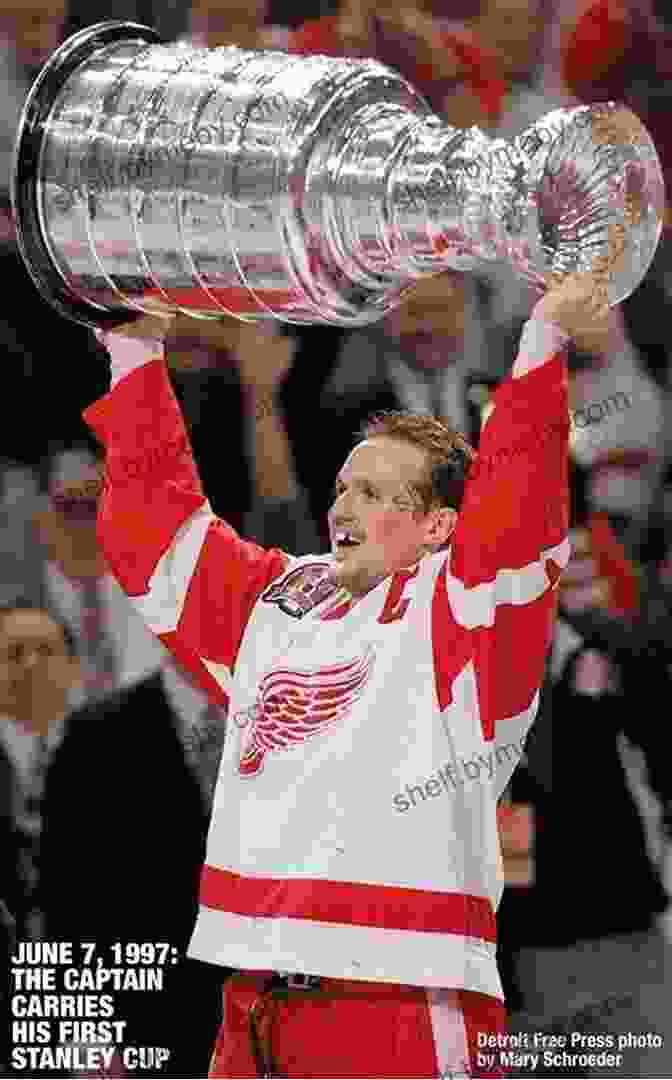 The Detroit Red Wings Hoisting The Stanley Cup After A Championship Victory. The Big 50: Detroit Red Wings