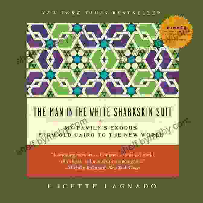 The Man In The White Sharkskin Suit Book Cover Featuring A Man In A White Sharkskin Suit Standing On A Boat In The Middle Of The Ocean With Sharks Circling Around Him The Man In The White Sharkskin Suit: A Jewish Family S Exodus From Old Cairo To The New World (P S )