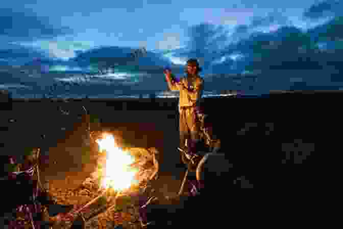 The White Sea Wolf Sitting By A Campfire In The Arctic Wilderness, Reflecting On His Journey And The Wisdom Gained From His Experiences In The Frozen Frontier The Journals Of A White Sea Wolf