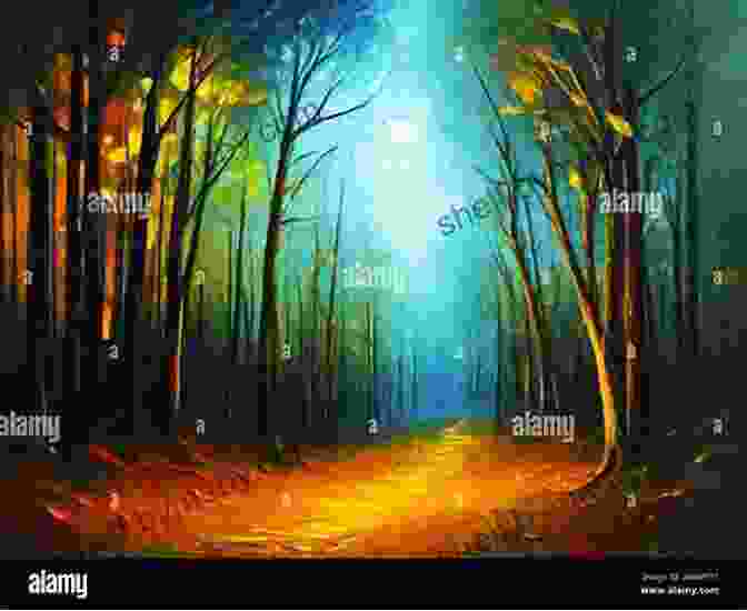 Vibrant Forest Landscape Painting, Capturing The Interplay Of Light And Shadow Learn To Paint: Scenic Scenes