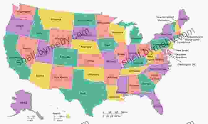 Vibrant Map Of The 50 United States Celebrating Georgia: 50 States To Celebrate (Green Light Readers Level 3)