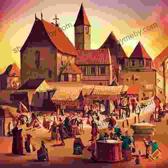 Vibrant Scene Of A Medieval City Bustling With Activity, Merchants And Craftsmen Engrossed In Their Trades Vlad The Impaler: A Life From Beginning To End (Medieval History)